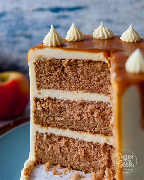 Spiced Applesauce Cake Recipe With Cream Cheese Frosting | Sugar Geek Show