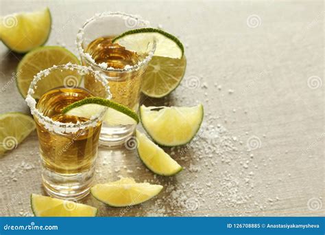 Tequila shots stock image. Image of glass, beverage - 126708885