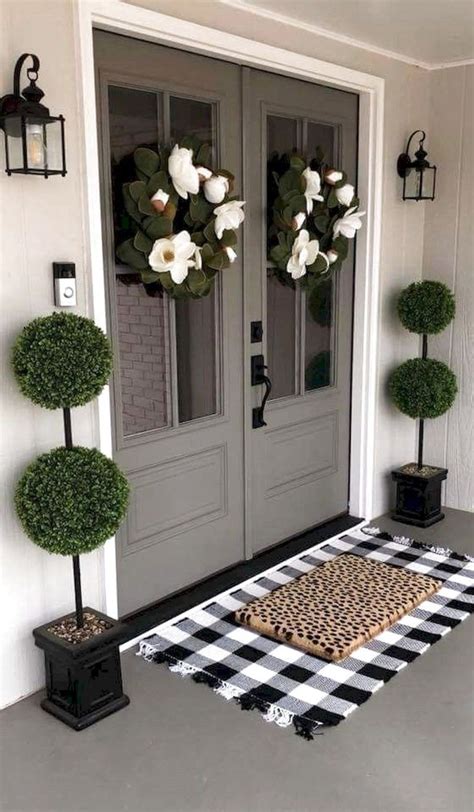 20++ Modern Front Porch Decorating Ideas - PIMPHOMEE