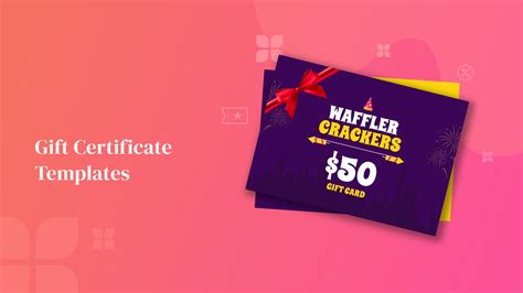 Easy and Customizable Gift Certificate Templates | Picmaker