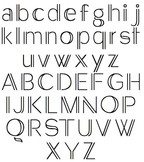 Easy Hand Lettering Alphabet