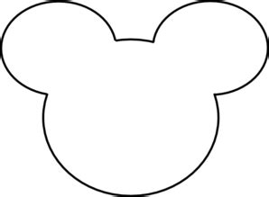 Mickey Mouse Outline Clip Art at Clker.com - vector clip art online, royalty free & public domain