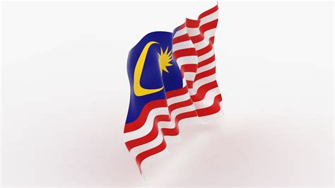 3D Malaysia Flag Animation Model - TurboSquid 1615777