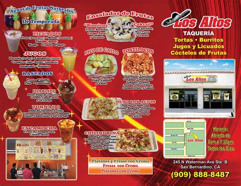 LOS ALTOS MENU