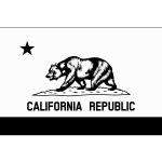 Clipart Flag of California Bear Plot | Free SVG