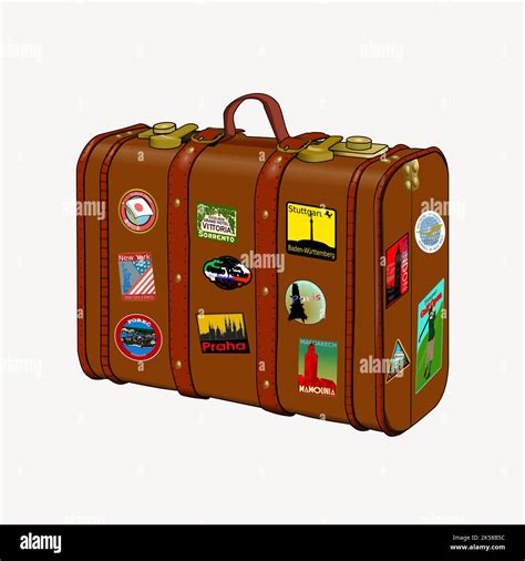 Traveling Suitcase Clipart