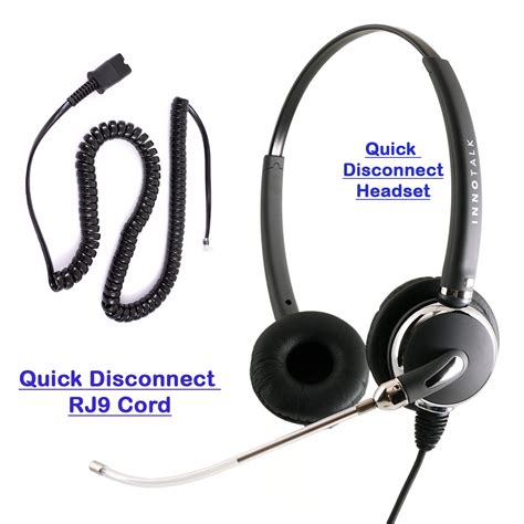 Desk Phone Headset for Cisco - Voice Tube Mic Binaural Headset with RJ9 ...