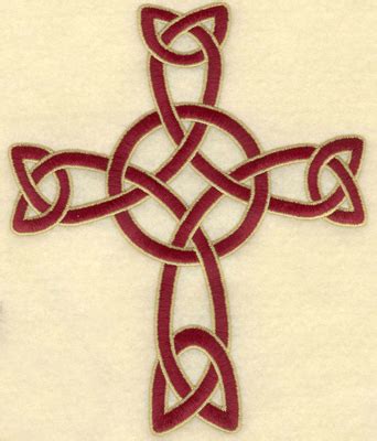 Embroidery Design: Celtic cross woven 3 Sizes