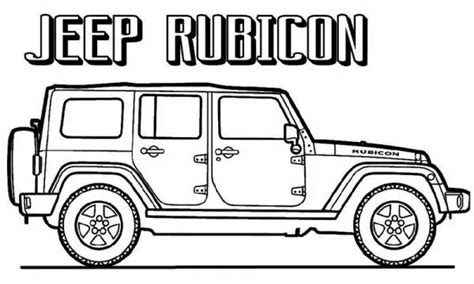 Jeep Coloring Pages Printable PDF - Coloringfolder.com | Jeep rubicon ...