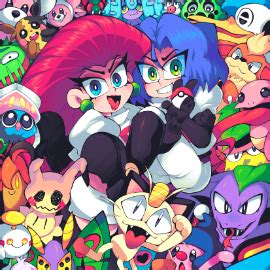 team rocket trio & friends by kuriarty on Newgrounds