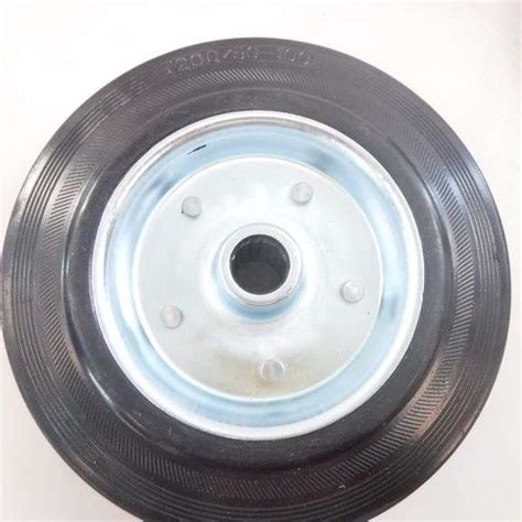 Set of 2 Heavy Duty Solid Rubber Cart Wheels, 200-50-100, 8" - Dutch Goat