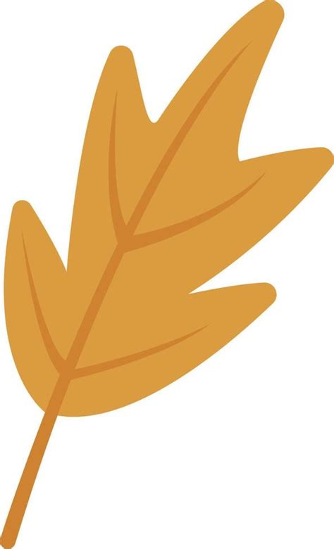 Orange leaf, illustration, vector on white background. 13609498 Vector Art at Vecteezy