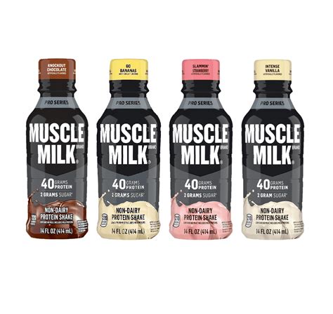 Muscle Milk Pro Series Protein Shake, 4 Flavor Variety, 40g Protein, 14 Fl Oz (Pack of 12 ...