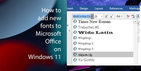 How to add new fonts to Microsoft Office on Windows 11 | iThinkDifferent