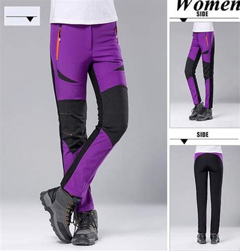 Women's Snow Ski Hiking Pants Outdoor Waterproof Windproof Fleece Slim | eBay