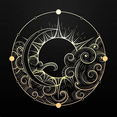 Pin by PassionPleasure on Astrology/Symbolism in 2020 | Moon art, Sun and moon drawings, How to ...