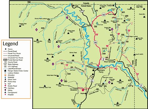 Map Showing Ruby Ridge | Bonners ferry, Idaho travel, Idaho adventure