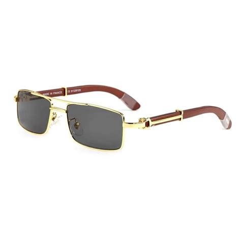 Vazrobe Sunglasses Men Luxury Brand Name Sun Glasses for Man Wooden ...