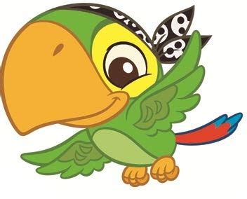 Amazon.com: 2 Inch Skully Parrot Decal Jake and The Neverland Pirates ...