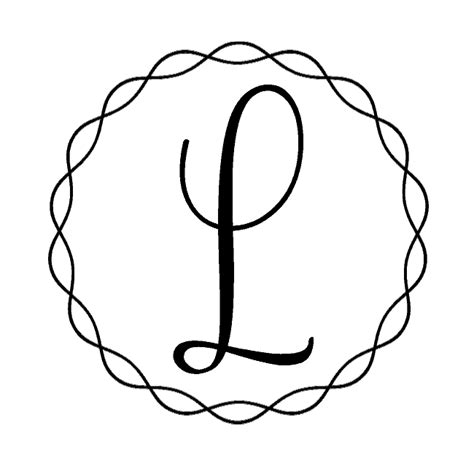 Letter L Monogram | Customize Online | Instant Download