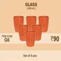 Teracotta Terracotta Clay Glass Set at best price in Khurja | ID ...