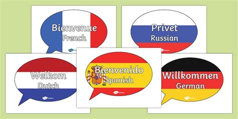 Welcome in Different Languages | Classroom Display - Twinkl