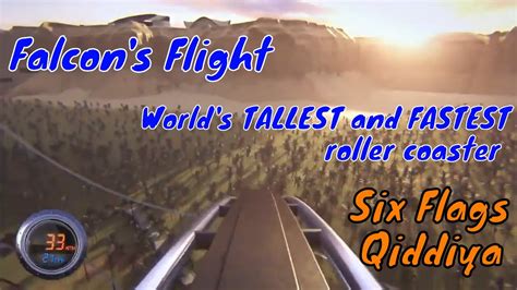 Falcon's Flight Six Flags Qiddiya Tallest Fastest Roller Coaster in the ...