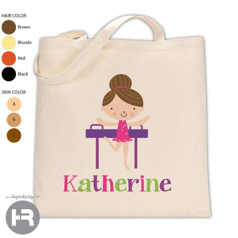 Gymnastics Bag Girl Gymnastics Tote Bag Personalized - Etsy