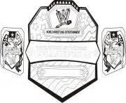 Wwe Title Belt Coloring Pages Coloring Pages