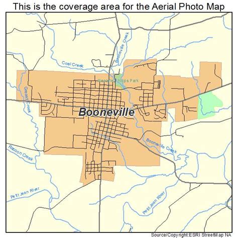 Aerial Photography Map of Booneville, AR Arkansas