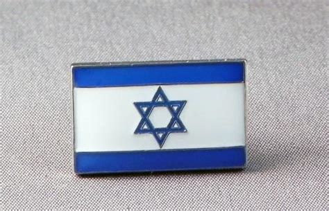 Israeli Flag - Flag of Israel Pin Badge | Enamel Lapel Pin Badges | JKs Bargains