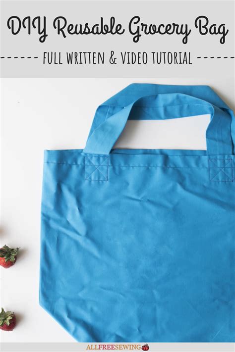 Easy DIY Reusable Grocery Bags (Video Tutorial) | AllFreeSewing.com