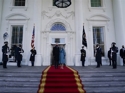 Biden Receives Presidential Escort To The White House : Inauguration ...