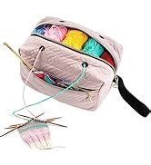 Amazon.com: MYBAGZING Crochet Bag Organizer - Knitting Bag - Yarn ...