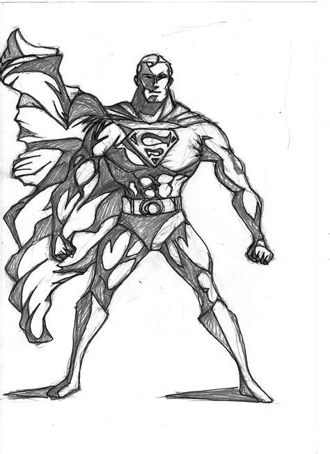 superman pencil sketch by dave365 on DeviantArt