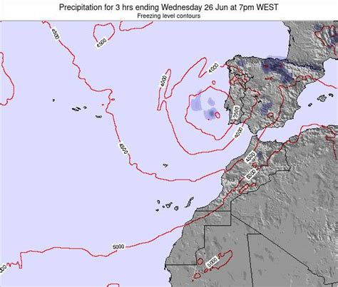 Canary Islands, Spain Precipitation for 3 hrs ending Monday 18 Nov at ...