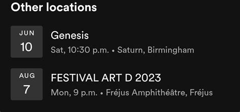 According to spotify: new Genesis live performances? Is it an error ...