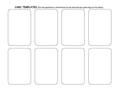 Trading Card Game Template - FREE DOWNLOAD | Free printable business cards, Trading card ...