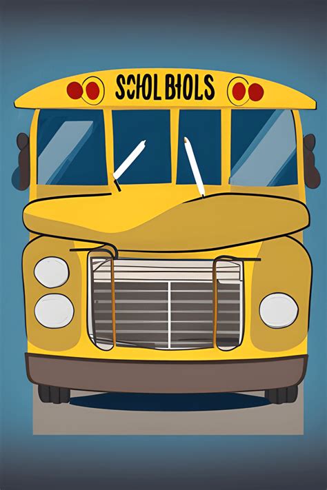 School Bus Front View Graphic · Creative Fabrica