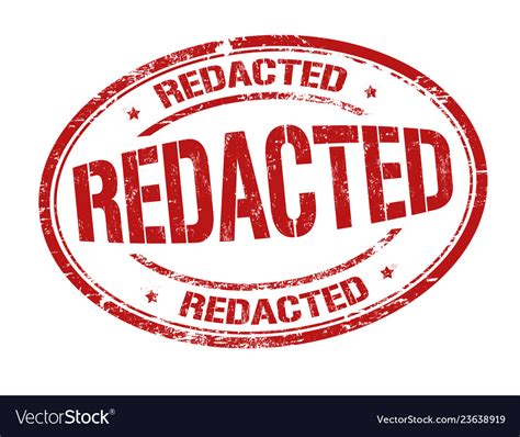 Redacted sign or stamp Royalty Free Vector Image