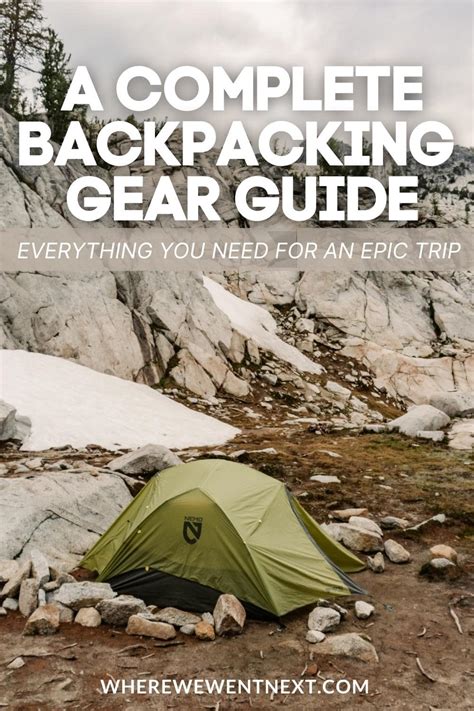 A Complete List of Backpacking Essentials | Where We Went Next