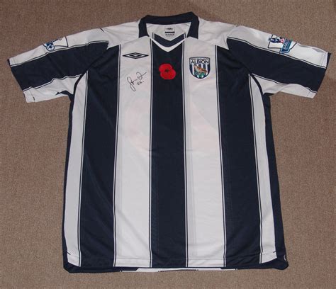 West Brom No Smoking Shirt : West Bromwich Albion Home football shirt ...