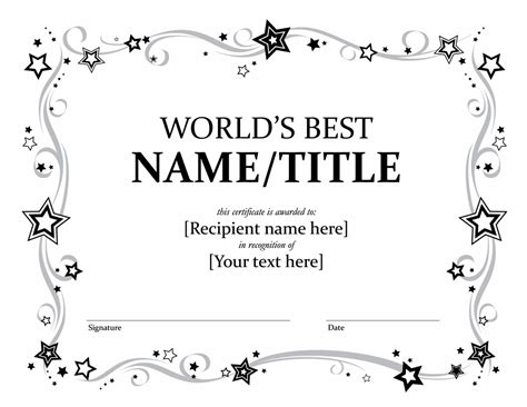 Possible.... | Awards certificates template, Certificate templates ...