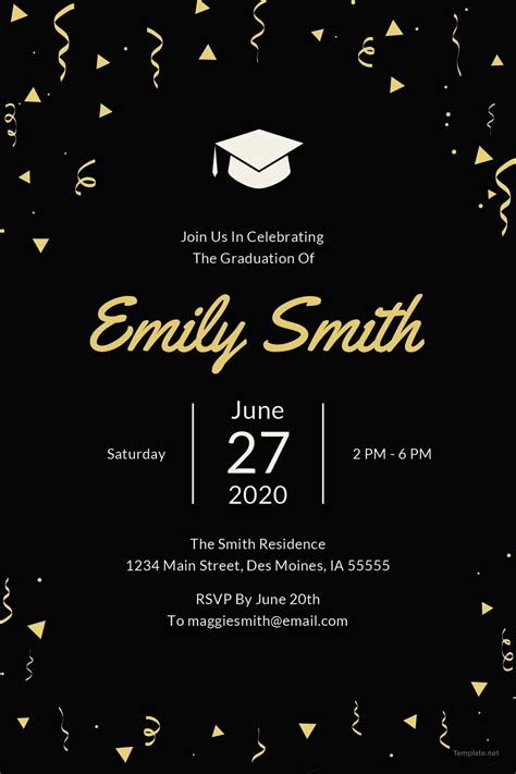 Free Graduation Invitation Template in Microsoft Word, Microsoft Publisher, Adobe Illustrator ...