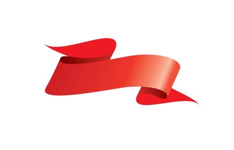 Red Ribbon Banner Vector Hd Images, Vector Red Ribbon Banner ...