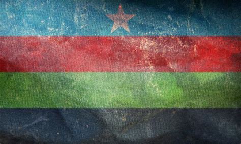 Retro Flag of Bantu Peoples Somali Bantus with Grunge Texture. Flag Representing Ethnic Group or ...