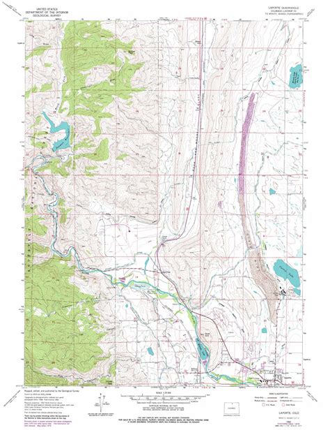 Laporte topographic map, CO - USGS Topo Quad 40105f2