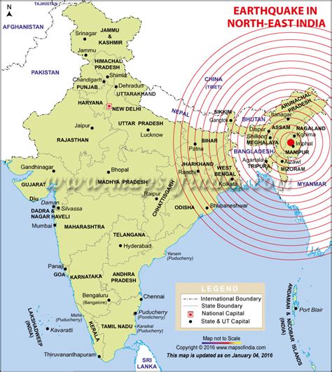 India Earthquake Map