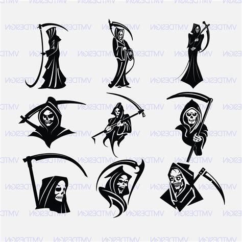 Stencil Grim Reaper Tattoo Designs | Best Tattoo Ideas