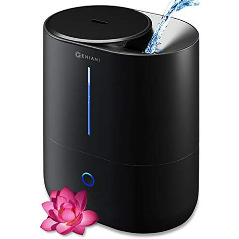 GENIANI Top Fill 4L Cool Mist Large Humidifier Essential Oil Diffuser for Home Smart Aroma ...